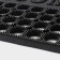 Rug of harassed cellular shade, 44.5 × 75 cm, black color