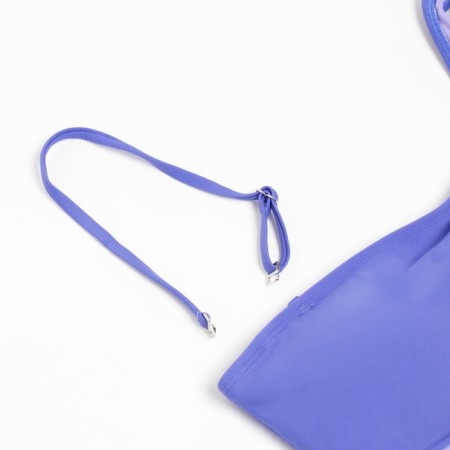 Female Separate Minaku swimsuit with a strap blue color, size 48-8