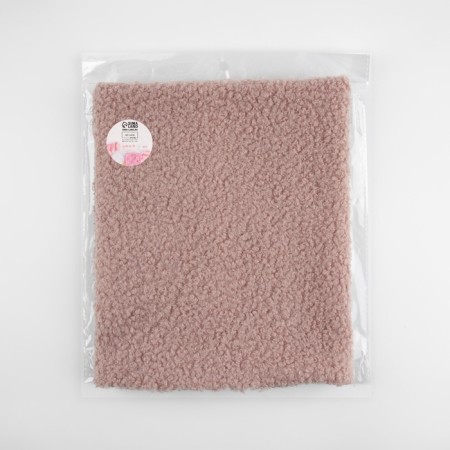 Losch Meh "lamb", 50 × 50 cm, 500 g/m, color dusty rose No. 11-6