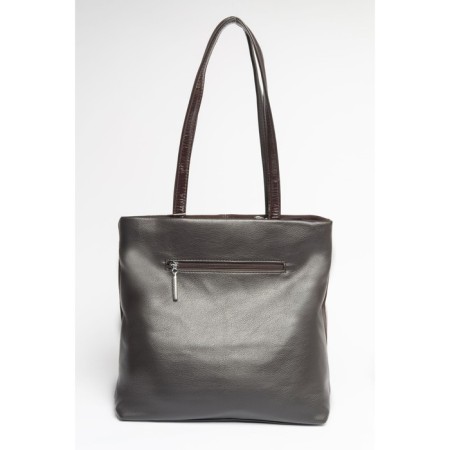 Bag Tout Women, Natural suede, Ludor Brown, 35x11x30 cm-2