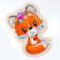 Figure puzzle in the frame "Cute Fox"