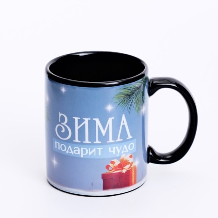 New Year's Homeleon mug "Winter will give a miracle", 350 ml-2