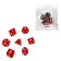 Cubes set for D&D (Dungeons and Dragons, DND) "Game time", Series: D&D, 7 pcs, red