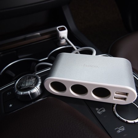 Hoco Z13 car charger, connector, 2 USB, 2.1 a, cigarette lighter, 55 cm-8