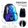 School backpack, 37 x 26 x 13 cm, ergonomic back, calligrata orth "mask"
