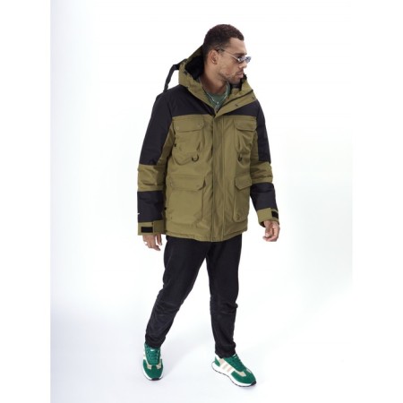 Ski jacket men's, size 48, khaki color-9