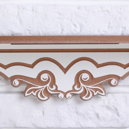 The shelf is a hinged "Provence" with lamination, 2 shelves, 49 × 33 × 13 cm-2
