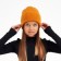 Children's hat minku, rr 52-54, orange color