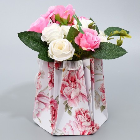 Aquabox for flowers "Flowers", 16.5 x 16.5 x 16.5 cm