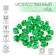 Artificial ice, 260 pcs, 25 x 18 mm, green