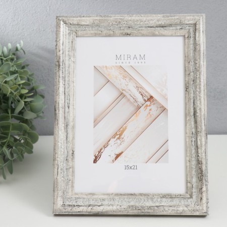 Photo frame Plastic "Mira" 15x21 cm, 642653-6, (plastic screen)