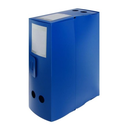 A4 archive folder, root of 120 mm, plastic, calligrata, cut fastener, blue, up to 1100 sheets