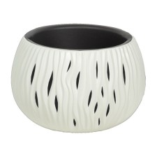 Кашпо SANDY BOWL, 2 предмета: внутренняя и наружная ёмкости, 3,9 л, цвет белый