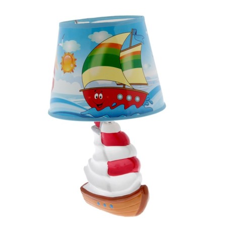 Lamp children's ceramics "Yacht" 35x20x20 cm MIX RISALUX-3