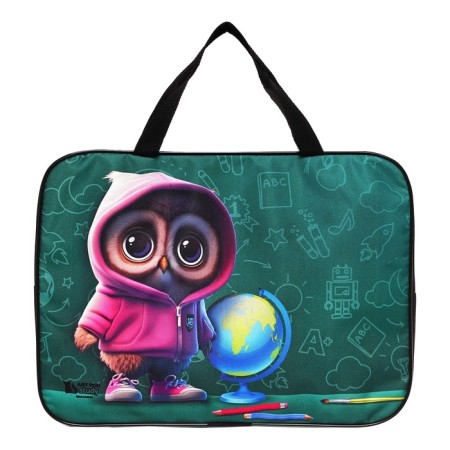A4 notebook folder on lightning textiles 70mm 360 x 260 “September 1: owl”-5