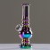 Bong, H-13 cm, "chameleon", glass