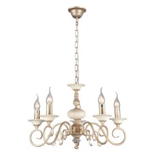 Люстра Maytoni ARM337-05-R, 5хE14, 60Вт, 56х56х86 см, цвет кремовый с золотом