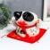 Souvenir stand ceramics "manei-nako with a sweatshirt" 22x17.5x18 cm