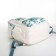 Youth backpack from textiles, 4 pockets, white/green color