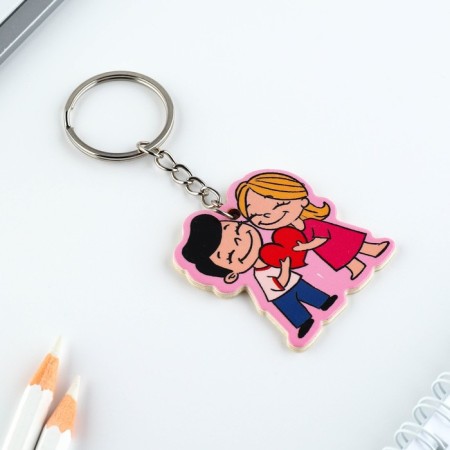 Gift set “Love is you”, icon + keychain, 6.8 x 10.5 cm.-5