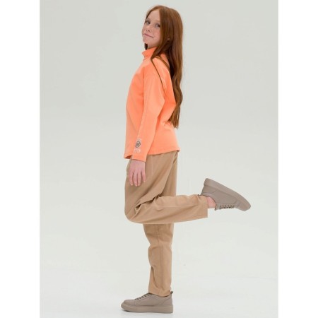 Pants for girls, height 146 cm, sandy color-5