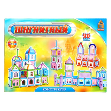 Magnetic designer "Build your home", 90 parts-18