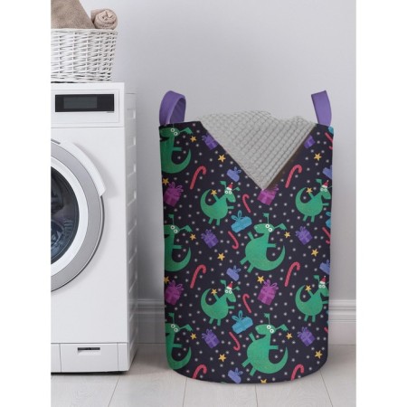 Basket for storing things "Dragon with a gift", size 40x60 cm