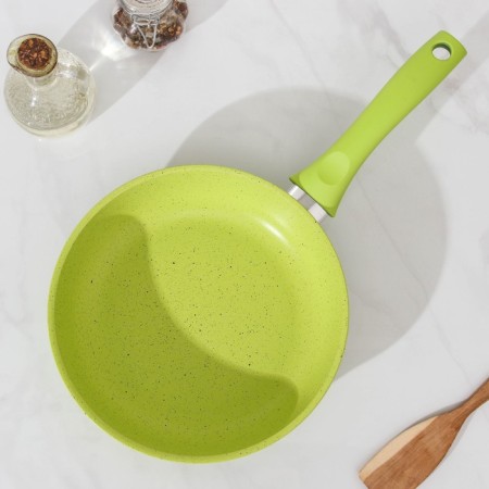 Trendy Style pan, d = 22 cm, plastic handle, anti -stick coating, green color-1