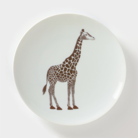 Porcelain plate "Safari. Giraffe ", d = 20 cm