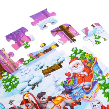 Puzzles with windows "Beast in the forest"-2