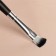 A set of makeup brushes, 7 items, a cover on a button, black color