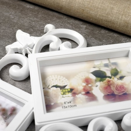 Photo frame plastic in 9 photos 10x10, 10x15 cm "Patterns" white 54x49 cm-3