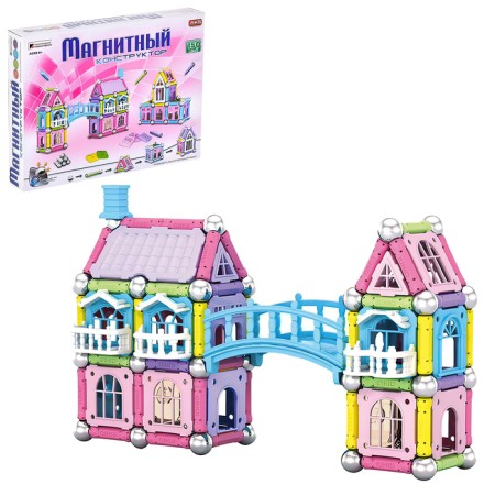 Magnetic designer "Build your home", 150 parts