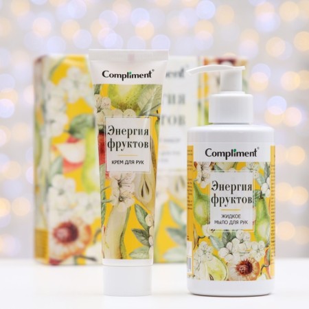 Set gift Compliment 2 items: Liquid hand soap 320 ml + hand cream 100 ml
