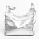 Bag Cross-Body Women's, genuine leather, Ludor silver, 21x6x13 cm