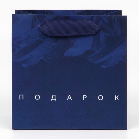 Gift laminated square, packaging, “real man”, 14 x 14 x 9 cm-2