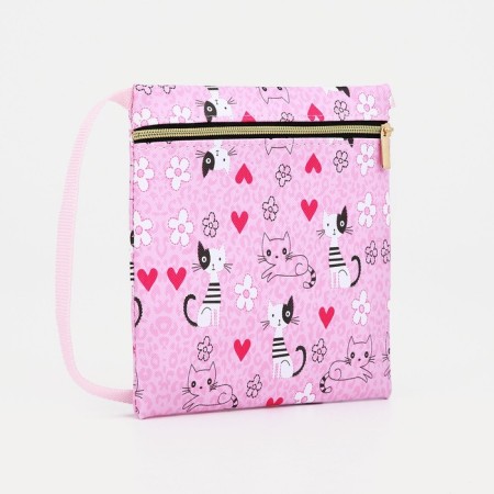 Bag's bag with lightning, pink color