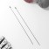 Knitting needles, straight lines, d = 3 mm, 35 cm, 2 pcs