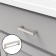 Square Cappio RSC008 bracket handle, stainless steel, m/o 96 mm, silver color
