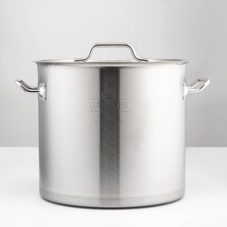 Boiler, 30 l, d = 35 cm, h = 32 cm, metal cover, triple bottom, induction, stainless steel