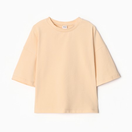 T-shirt Children's Minaku: Basic Line Kids color light-beige, height 128 cm-6