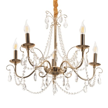 Chandelier "Candy" 5he14 40W gold 64x64x100 cm-1