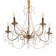 Chandelier "Candy" 5he14 40W gold 64x64x100 cm