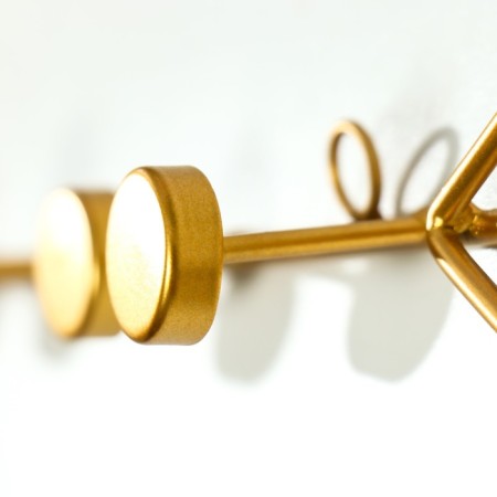 Decorative metal hooks "arrow" gold 5.5x40 cm-2