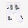 Women's socks, white/raccoon color, size 25
