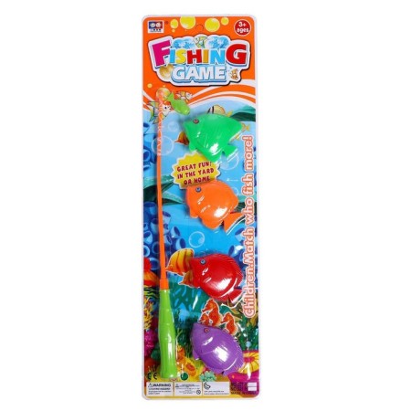Magnetic game "Fun fishing": fishing rod, 4 fish-4