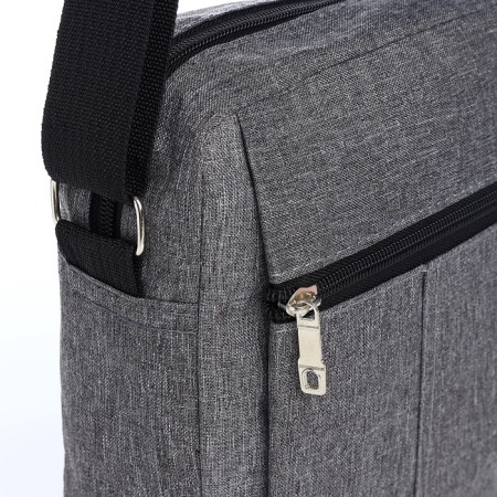 Male bag, gray color-3