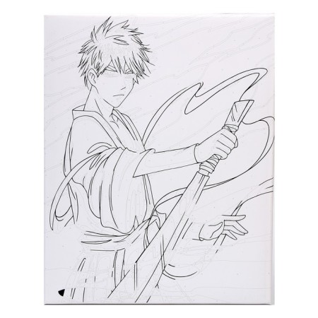 Picture on numbers on canvas with a subframe "Warrior with a blade", 40 x 50 cm-1