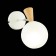 Wall lamp EVOLUCE. Sle220701-01. Catania. 1x40 W, E14, 13x21 cm, white color, light wood