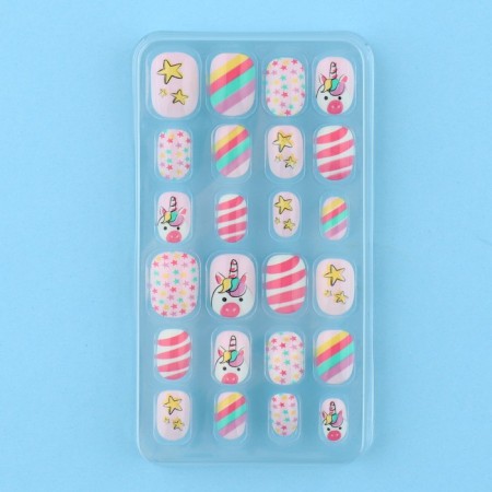 Baby overhead nails "Pink Unicorn", 24 pcs-2